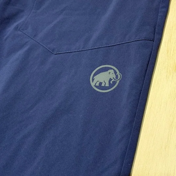 Mammut Runbold Men's Hiking Pants US 38 EU 54 Navy Technical Outdoor UPF 50+ NWT